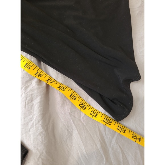 Nicole Miller New York Women SZ‎ XL black jersey knit jumpsuit relaxed fit crop - Picture 8 of 12